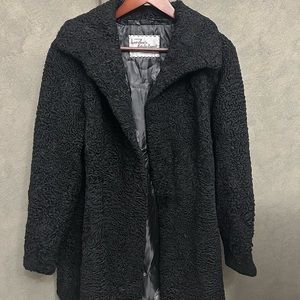 Vintage Kersten’s furs by Francis - Black Curly Lamb Fur Coat